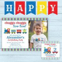 Cute Train Birthday Party