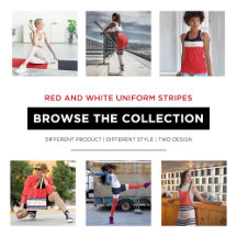 Red and White Uniform Stripes 
