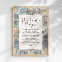 PRAYER FLORAL WALL ART