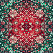 Festive Christmas Patterns for Gift Wrapping, Napk