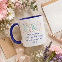 Thank You for Helping Me Grow Coffee Mugs
