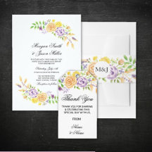 Purple & Coral Floral Collection