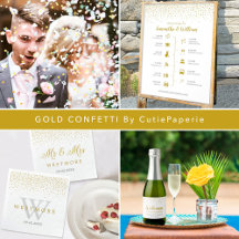 Gold Confetti Wedding Collections