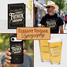 Elegant Vintage Father Quote Typography