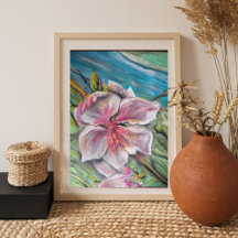 Pink peach blossom