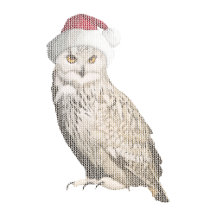 Chouette de Noël réaliste avec effet tricot unique