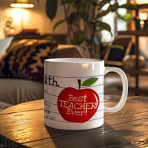 Personalized Teacher Appreciation Mugs