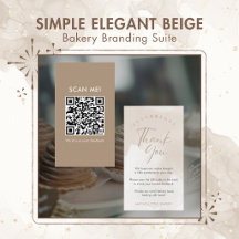 Simple Elegant Beige Bakery Branding Suite
