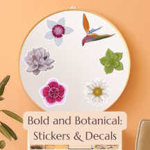 Bold and Botanical: Stickers & Decals