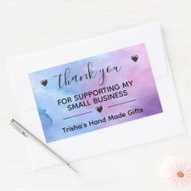 Thank You For Supporting My Small Business Labels