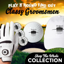 Groomsmen Made Squad Silhouette Personal Golf Set