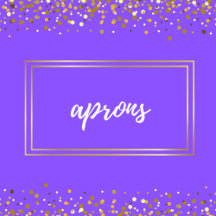 Elegant Floral & Glam Aprons—Mommy & Me Aprons