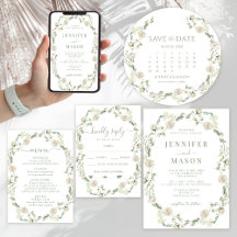 Greenery Floral Wreath Spring Summer Wedding