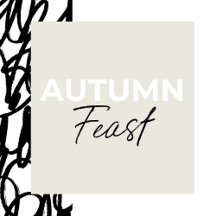 Watercolor Autumnal Feast | Thanksgiving Dinner