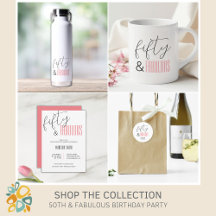 50 and Fabulous Birthday Party Supplies Gift Ideas