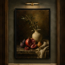 Old Master Pomegranate Still Life Art