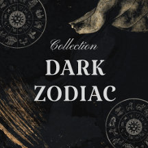 Vintage Dark Astrology Zodiac Sign
