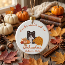 Autumn Dog Breeds Hygge Ornaments