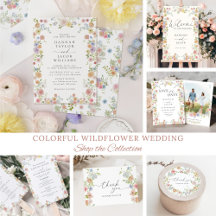 Colorful Elegant Wildflower Wedding