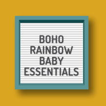 Boho Rainbow Baby Essentials