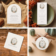 Horseshoe Cactus Crest Western Wedding