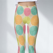 Modern Abstract Leggings - Circles