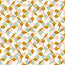 Pastel colored geometric gemstone inspired pattern