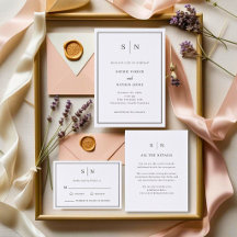 Minimal and Chic Wedding | Letterpress