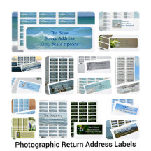 Return Address Labels with Photographic Imagery