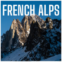 French alps drive stickers
