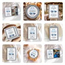 Race Car Blue Boy Birthday