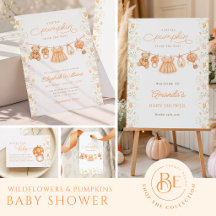 Wildflowers Little Pumpkin Baby Shower