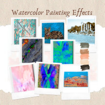 Digital Painting Effects On Canvas