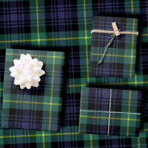 Plaid Christmas Wrapping Paper 