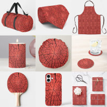 Dried Tree Log Cutaway Pinkish Red Wood Photo