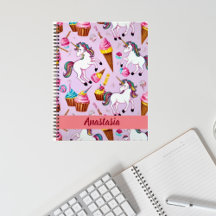 Unicorn Pattern Design Cover Notebooks