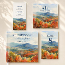 Blue Ridge Mountains Fall Wedding Collection