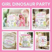 Girl Dinosaur Birthday Party