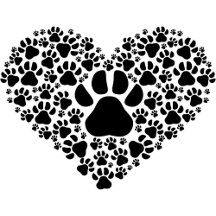 Paw Heart Valentines Day