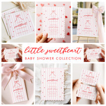 Pink Stripes Little Sweetheart Baby Shower