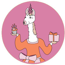 Llama Birthday Girl