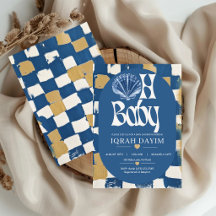 Coastal Blue Seashell Oh Baby Baby Shower 