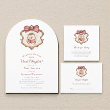 Next chapter minimal baby shower