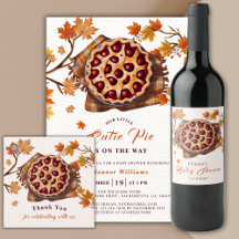 Thanksgiving Cherry Cutie Pie Fall Baby Shower