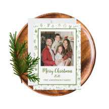 Whimsical Doodle Green Large Christmas Collection