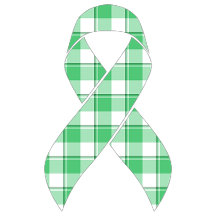 Liver Cancer Awareness Plaid, Green Ribbon