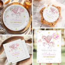 Magical Pastel Unicorn Rainbow Birthday Party