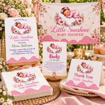Sleeping On Cloud Baby Girl Shower