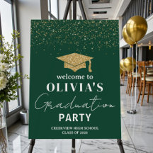 Elegant Green Class Of 2026 Graduation