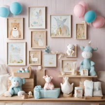 Nursery Baby Shower Gifts AI art